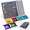 Becko US Design pieghevole, tavola puzzle con coperchio e 6 vassoi di ordinamento, tavolo puzzle portatile e leggero, per puzzle da 1000 pezzi