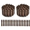 KATELUO Miniatura Decorazione, 2 PCS Accessori da Giardino in Miniatura, Accessori Casa Delle Bambole, per Decorare Mini Giardino per Casa Delle Bambole, Giardino Decorazione il Fai Da Te (Marrone)