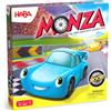 HABA Monza 2012226001 - Gioco da tavolo veloce per bambini dai 5 anni, con 6 auto colorate in legno e dadi colorati