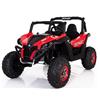 FINOOS Macchina Elettrica per Bambini 2 Posti 24V Fuoristrada Maxi Buggy con Ampio Sedile, Macchina Elletrica UTV-MX Buggy 24V con telecomando, motore 4 x 12V 45W, batteria: 2x12V7AH, 3-7 anni (Rosso)
