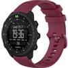 GIOPUEY Cinturini Compatibile con Suunto Core 2, Morbido Silicone Cinturino [Resistente all'Usura] [Traspirante] - Dark Red