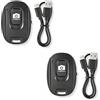 GleamGlide 2 pezzi telecomando Bluetooth ricaricabile per smartphone, scatto remoto senza fili, per cellulare, accessorio per cellulare Android, pulsante Bluetooth per foto video, confezione da 2 pezzi