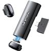 Saramonic Air SE, microfono cellulare, 48 kHz/24 bit, microfono USB-C Mini per iPhone 15/16/17, Android, microfono Lavalier senza fili, microfono a spina per vlogging, streaming, YouTube, intervista