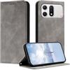 Mo-Somnus Cover per Honor win Turbo, Custodia Honor win Turbo Portafoglio, Cover Protettiva Libro Antiurto Case Flip Wallet Custodia Pelle PU con [3 Slot per Schede] [Magnetica] (Grigio)