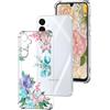 DiaryTown Cover per Samsung Galaxy A55 5G Motivo Bello Trasparente Ultra Sottile TPU Custodia in Silicone Antiurto Bumper Protettiva Case per Donne Ragazze per Galaxy A55 5G - Fiore di Loto Colorato