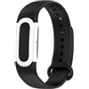 GIOPUEY Cinturini Compatibile con Google Fitbit Air, Morbido Silicone Cinturino [Resistente all'Usura] [Traspirante] - Black/White