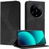 Mo-Somnus Cover per Xiaomi mi 14 Ultra, Custodia mi 14 Ultra Portafoglio, Cover Protettiva Libro Antiurto Case Flip Wallet Custodia Pelle PU con [3 Slot per Schede] [Magnetica] (Nero)