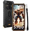 Ulefone Rugking 3 Pro Rugged Smartphone, 16GB+128GB/2TB Espandibile, Gemini AI Android 15 Telefono Cellulari Resistente IP68, 48MP+8MP, 6,56 120Hz 5700mAh Dual SIM 4G Cellulare Offerta,NFC/OTG/3 Slot