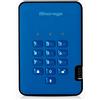 iStorage diskAshur2 HDD 4TB Blu - Disco rigido portatile sicuro - Protetto da password - Resistente alla polvere e all'acqua - Crittografia hardware