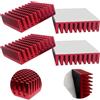 CTRICALVER Dissipatore, CTRICALVER Dissipatore di Calore in Alluminio con Nastro 3M, 40mm x 40mm x11mm, 4 Pezzi,rosso