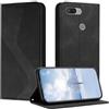 Mo-Somnus Cover per Xiaomi mi 8 Lite, Custodia mi 8 Lite Portafoglio, Cover Protettiva Libro Antiurto Case Flip Wallet Custodia Pelle PU con [3 Slot per Schede] [Magnetica] (Nero)
