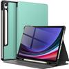 JETech Custodia per Samsung Galaxy Tab S9 11, Verde | Supporto Multi-Angolo, S Pen Holder, Cover Protezione Sottile, Auto Svegliati/Sonno