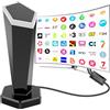 QGClearSO Antenna TV per interni, potente antenna TV interna