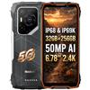 Blackview BL7000 PRO Smartphone Rugged 5G, 32GB+256GB, Fotocamera AI 50MP, 3 Modelli AI, Schermo 6,78 2.4K, Batteria 7500mAh, IP68/IP69K Android 16 Telefono Impermeabile, Dual SIM NFC GPS, Arancione