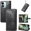 Fertuo Cover a Libro Antiurto per Xiaomi Redmi Note 17 5G / 4G, Nero | Custodia con Porta Carte, Chiusura Magnetica, Stand, Cordino, Mandala, Portafoglio in Pelle PU, Silicone, Case per Donne