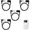Vxiwscy Auricolare Intraauricolare Mono Lato cablato per iPhone, iPod, iPad, Samsung, radio con punta in silicone senza latte, presa 3,5 mm, placcato oro, lunghezza del cavo 1,2 m, Ce Cuffie monourali (4