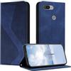 Mo-Somnus Cover per Xiaomi mi 8 Lite, Custodia mi 8 Lite Portafoglio, Cover Protettiva Libro Antiurto Case Flip Wallet Custodia Pelle PU con [3 Slot per Schede] [Magnetica] (Blu)