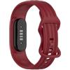GIOPUEY Cinturini Compatibile con Google Fitbit Air, Morbido Silicone Cinturino [Resistente all'Usura] [Traspirante] - Wine Red