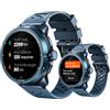 DOOGEEEco ANYMOVINGM1PRO-BLUE Smartwatch uomo GPS L1+L5 + GPX, VitalCore AI, 30 giorni, AMOLED 1,5, 170+ sport, Assistente AI, 5ATM+IP68