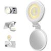 TELESIN Aura Zoom Fill Light, Luce Zoom Smartphone per Creator | Fascio Spot-Flood, 2500K-6500K, luminosità 10-100%, per nail art, gioielli, ritratti, cibo e riprese ravvicinate