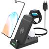 Aimtel 25W USB C Ladestation Kompatibel mit Ladestation Samsung, 3 in 1 Ladegerät Kompatibel mit Schnellladegerät Samsung S26/S25/S24/S23/Flip 7/a56, für Galaxy Watch Ultra (2025)/8/Classic/7/6/Galaxy Buds