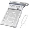 MMOBIEL Vassoio Porta Scheda Dual SIM Compatibile con Samsung Galaxy S26 Plus - Sostituzione Supporto Scheda Doppia SIM - Incl. Estrattore e Anello di Gomma Impermeabile - White
