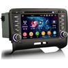 erisin 7 Carplay Autoradio Android 16 GPS Navigatore per Audi TT MK2 2006-2014 | 2 Din DAB+ Navi Android Auto Bluetooth 5.0 WiFi Canbus Schermo da 7 pollici CD DVD SWC