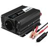 Cantonape Inverter 12 V a 220 V - 240 V 600 W Cantonape Onda Sinusoidale Modificata, trasformatore da 12 V a 220 V, convertitore con 2 porte USB e 1 presa AC Design in alluminio, con accendisigari per auto