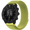 GIOPUEY Cinturini Compatibile con Suunto Core 2, Nylon Traspirante Sport Loop Cinturino in Morbido Nylon Intrecciato Strap Band - Green