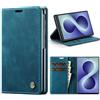 Cracedily Cover per Samsung Galaxy Z Fold 8 Case, Custodia Cover Pelle Premium Portafoglio con Porta Carte Magnetica Supporto Protezione Flip Case Custodia per Samsung Z Fold 8, Blu-verde