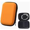 Yzmmxz Borsa per hard disk esterno, custodia Eva, impermeabile, organizer universale per hard disk, power bank (arancione)