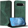 Mo-Somnus Cover per Google Pixel 9 Pro XL/10 Pro XL, Custodia Google 10 Pro XL Portafoglio, Cover Protettiva Libro Antiurto Case Flip Wallet Pelle PU con [3 Slot per Schede] [Magnetica] (Verde)