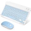 SOPPY Tastiera e mouse Bluetooth portatile, ricaricabile, layout inglese