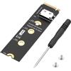 ELFJMZP Adattatore M.2 NVMe M-Key a OCuLink SFF-8611/SFF-8612 PCIe 4.0 x4, convertitore verticale 2280 NGFF SlimSAS, scheda di espansione Gen4 per Mini ITX, NUC, PC desktop, server U.2 NVMe SSD