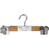 TEKHOME Grucce in Legno 28 cm Resistente per Pantaloni con Comode Pinze Laterali in Metallo Antiscivolo - Ideali per Tutti i Tipi di Pantaloni per Mantenere in Ordine il tuo Armadio (9 pezzi)