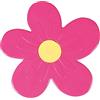 GEDY G-Daisy Tappeto Antiscivolo, 4 Tappeti Antiscivolo a Forma di Fiore, Misure: 12,5X8,5, Tappetino Bagno in Resina, Finitura Rosa, Design R&S Gedy, 2 Anni Garanzia