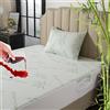 RICHAIR - Coprimaterasso impermeabile in bambù 120x190cm, coprimaterasso traspirante premium in tessuto 3D Air con una federa, fodera ipoallergenica e morbida traspirante