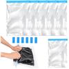 Liuliushun 6 sacchetti sottovuoto per vestiti, senza pompa, 50 x 70 cm | Sacchetti di compressione da viaggio, sacchetti sottovuoto da arrotolare, per valigie, zaini, vestiti