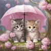 Frizlryem 5D DIY Diamond Painting Kit Completo, Gatto e Fiori Diamond Painting, Quadri Diamond Painting per Adulti e Bambini, Strass Ricamo a Punto Croce Kit Pittura con Diamanti,per Casa Pareti Deco 30x30cm