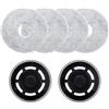 Heykewi Panni mocio con supporto di ricambio per iRobot Roomba Plus 405 Combo/505 Combo/500 Combo/506 Combo/507 Combo Robot Aspirapolvere, Porta 2 Salviette, 4 Panni Mop