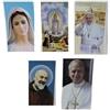 BLUSUPERSHOP ricevi 5 SANTINI RELIGIOSI 10X6 CM CON PREGHIERA DIETRO: MADONNA di Medjugorje MARIA FATIMA papa francesco leon SAN PIO PADRE PIO