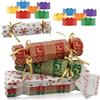 Mienocol Confezione da 30 cracker natalizi fai da te con cappelli, biglietti scherzi e scatole di carta per caramelle