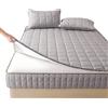 AQIGR Trapuntato Coprimaterasso Matrimoniale 160x190 180x200 con Cerniera, Comprende 2 Federe, Fodera Materasso Singolo Topper Lavabile Rivestimento(Grigio,140x200x20cm)