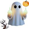 Generic Lampada a LED a forma di dito medio, fantasma, luci notturne a LED per Halloween, da appendere alla parete, luce notturna a dito medio, USB/spina, decorazione spettrale, per bar, casa, festa di