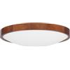 STOLARNIA PIKA Lampada camera rotonda legno noce 3xE27 (∅47 cm) ORION