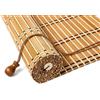 JSLJDM Tenda a Rullo in Bambù da Esterno su Misura, Tenda Bambu Avvolgibile per Balcone e Terrazza, Frangivista Parasole Filtrante, Montaggio con Fori (F1-Largo-Crema-Filtro65%)