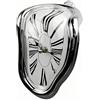 TIMEACT - Orologio da parete intrecciato da appendere a forma di Dalí per negozio, ufficio, casa, motivo: fiori
