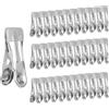 LUXECOVE 30 mollette senza tracce, mollette telo mare,in acciaio inossidabile, adatte per asciugamani, calzini, scarpe, sigillatura di alimenti (grigio)