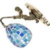 SHINYPASING Lampada da Parete in Vetro Stile Vintage con Design Sirena, Luce Colorata Decorativa in Resina e Metallo per Corridoio e Arredamento Casa, Attacco E26/e27 220v
