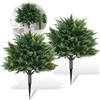 Generisch 2 alberi a forma di cipresso artificiale, con picchetto, 17,72 pollici, piante artificiali, per interni, giardino, decorazione per patio, decorazione esterna e veranda
